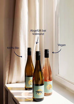 1 Grauburgunder, 1 Weissburgunder, 1 Rosé - MOOON - moon infused wines - 